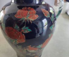 Vintage Arklow Pottery vase Oriental Paradise. Art Collection.