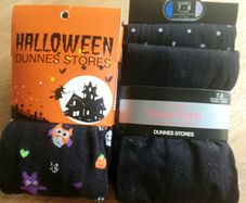Halloween New with Tags Great 3 Themed Girls Tights Age 7 to 8 Yrs