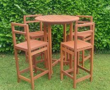garden high bar table and chairs set