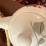 Set of 2 Ceramic Teapots - Black Marble & White Leaf Image 3