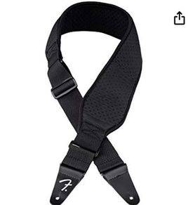 Fender Swell Neoprene guitar/bass Strap 3" Wide Black