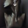 Sapphire Stone Crystal Dangle Silver Earrings Image 6