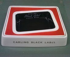 Large Carling Black Label ashtray by T. G. Green