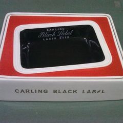 Large Carling Black Label ashtray by T. G. Green