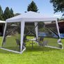 3x3m Outdoor Gazebo Party Tent Sun Shelter with Mesh Screen Walls Image 2