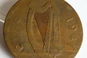 Exceptional Severe Irish error coin 1941 Penny