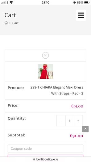 Red maxi dress