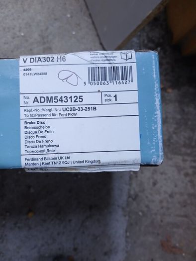 Brake disc Ford Ranger