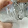 491 - Set of 6 Vintage Clear Glass Screw Top Collectible Decorative Jars Image 4