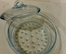 Glass Steamer Dish with Lid