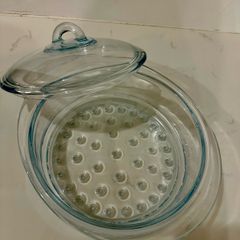 Glass Steamer Dish with Lid