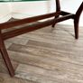 Vintage Retro Mid Century Teak & Glass Coffee Table Image 4