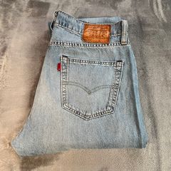 Levi's 511 Jeans Mens W34 L34 Slim Fit Blue Denim Light Wash