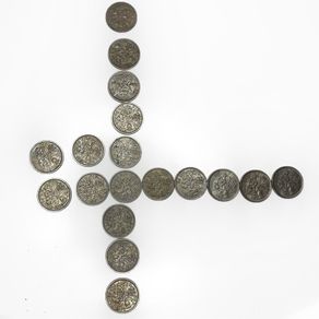 18x Vintage UK Sixpence Coins 1960-1967 - Elizabeth II Pre-Decimal Lot