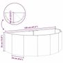 Planter White 120 x 60 x 35 cm Steel Image 4