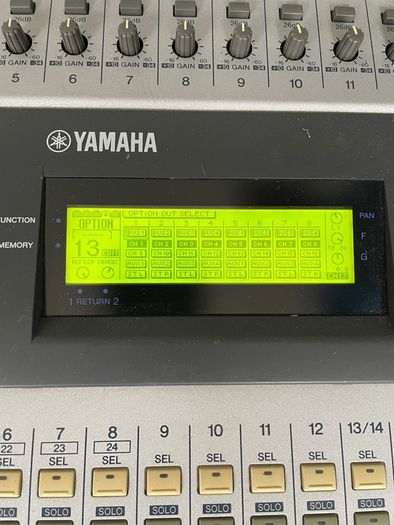 Yamaha 01v mixer with MY8 adat card