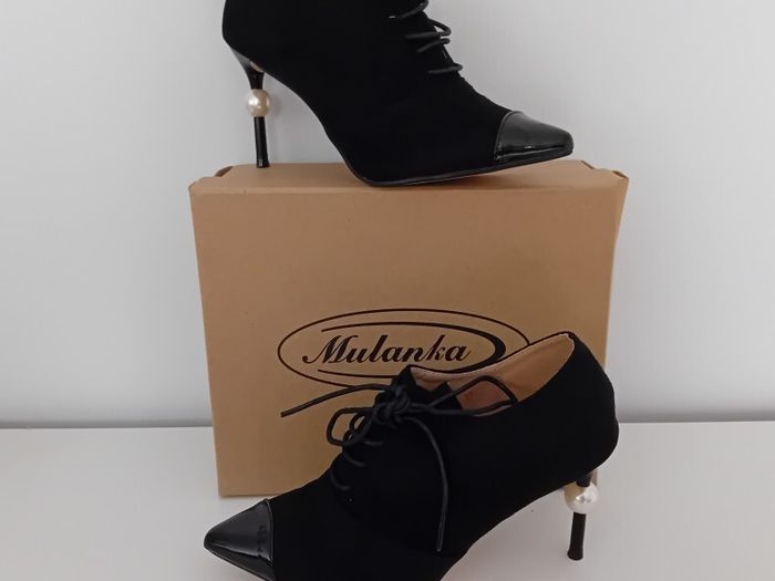 MULANKA Pearl Detail Shoe Boots (BNIB)