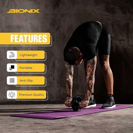 NEW SALE | Ab Roller Abdominal Wheel with Extra Thick Knee Mat - Non-slip Exercise Wheel for Core Ab Wheel Roll Ups Gym Fitness Strength Training Ab Cruncher