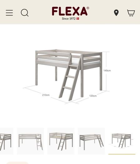 flexa mid/high single bed