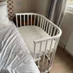 Babybay Maxi Co Sleeper - White Varnished