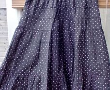 Black Bandeau Pink Dot Dress