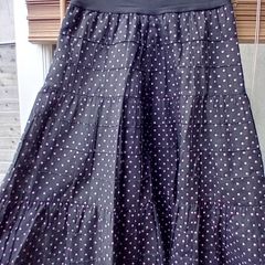 Black Bandeau Pink Dot Dress