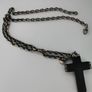 Gucci men's Blackened silver cross. Image 7