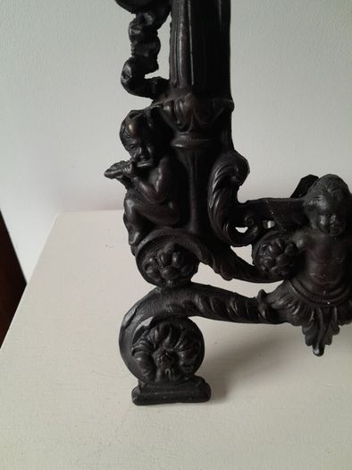 Victorian Solid Brass Cherub Picture Frame