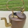 Antique copper and brass kettle Image 7