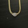 14k / ct Gold Chain / Necklace with Diamonds Image 3