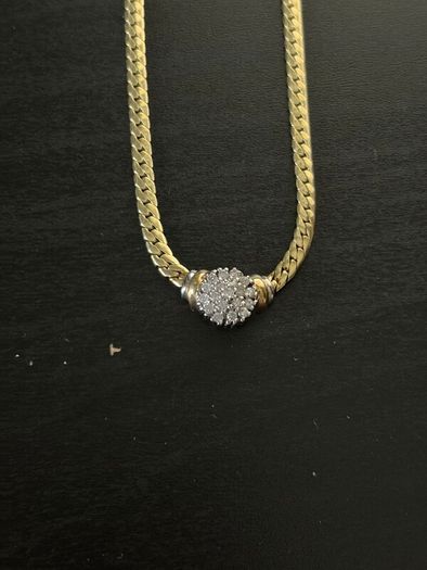 14k / ct Gold Chain / Necklace with Diamonds