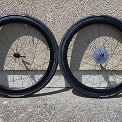 Prime RR-50 rim-brake carbon wheelset with NEW Cassette and Tyres