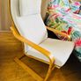 IKEA POANG rocking armchair + Footstool Image 3