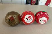 Coca Cola Italia 1990 small footballs new RARE