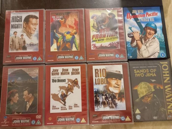 John Wayne 22 DVD Collection Bundle Classic Vintage Movies Fort Apache The Searchers The Quiet Man True Grit Rio Bravo Etc