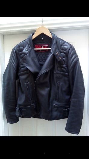 Weise leather motorcycle jacket