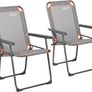 Portal Folding Camping Chair for Adults Set of 2 Mesh Garden Picnic Festival Chair Heavy Duty Foldable Lightweight Hard Armrests High Back Collapsible Beach Fishing Chair Portable Supports 150KG Image 4