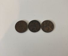 English farthing 1915,1916,1932