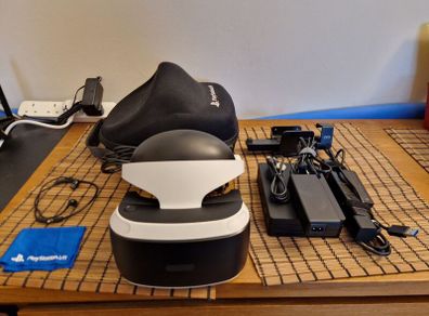 PSVR v1 with Case and Controllers