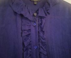 Romatic purple ruffle size 12 massimo dutti