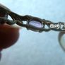 Vintage 925 Sterling Silver and Amethyst Bangle Image 5