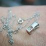 Vintage Sterling Silver 925 Jewelry Necklace Pendant 3g Image 5