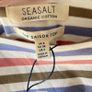 BNWT Seasalt Cornwall Sailor Top 3/4 Sleeve Striped Organic Cotton Image 4