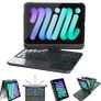 RAYMCRAFT for iPad mini 7 (A17 Pro, 2024) & Mini 6 (2021) Case with Keyboard, 7 Colors Backlit Keyboard with Trackpad, Auto Sleep/Wake, Rotatable Case for iPad mini 7th 6th Gen Black Image 3