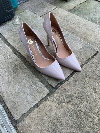 River Island Pink patent heels