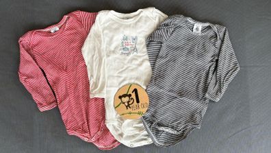 Set of 3 bodysuits - Petit Bateau