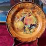3 Piece Antique Hose St. Pottery 8.5 Inch Diameter Orchard Gold Starter / Salad / Breakfast Plate Made in England Image 7