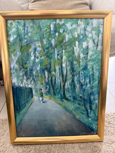 Rare Belfast Figurative Oil by Con Campbell (b.1946)  of Woodvale Glen, Belfast