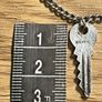 Vintage Sterling Silver Bracelet with Silver Key Image 3
