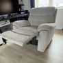 Beige Fabric Reclining Armchair - Excellent Condition Image 3